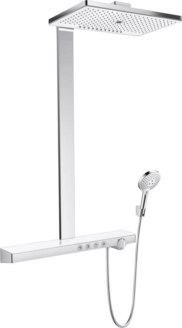 SISTEM DUS RAINMAKER SELECT 460 3JET TERMOSTATIC ALB-CROM - imagine 1