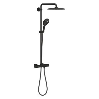 SISTEM DUS RAINSHOWER 310 TERMOSTATAT NEGRU MAT