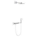 SISTEM DUS RAINSHOWER TERMOSTATIC SMART CONTROL 360 DUO COMBI ALB-CROM