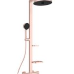 SISTEM DUS TERMOSTATIC CERATHERM ALU+ ,CAP DUS 260 MM 2 JETURI, FURTUN 1750MM SI PARA 100MM 2 JETURI, ROSE