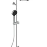 SISTEM DUS TERMOSTATIC CERATHERM T25+ ,CAP DUS 260 MM 2 JETURI, FURTUN 1750MM SI PARA 100MM 2 JETURI, CROM