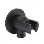 SUPORT PARA DUS CU RACORD CONECTARE 1/2 SILK BLACK