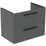 UNITATE LAVOAR I.LIFE B SUSPENDATA 80 CM CU 2 SERTARE FARA MANERE,GRI CUART MAT
