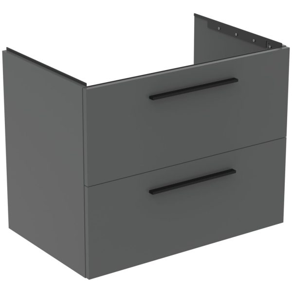 UNITATE LAVOAR I.LIFE B SUSPENDATA 80 CM CU 2 SERTARE FARA MANERE,GRI CUART MAT