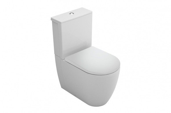 VAS WC CORAL BTW  62X36 CM ALB - imagine 1