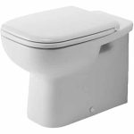 VAS WC D-CODE I.O. BTW PT REZERVOR LA SEMI-INALTIME ALB-CU SET FIXARE