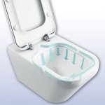 VAS WC TONIC II SUSPENDAT AQUABLADE CU CAPAC SOFT CLOSE SI FIXARE ASCUNSA
