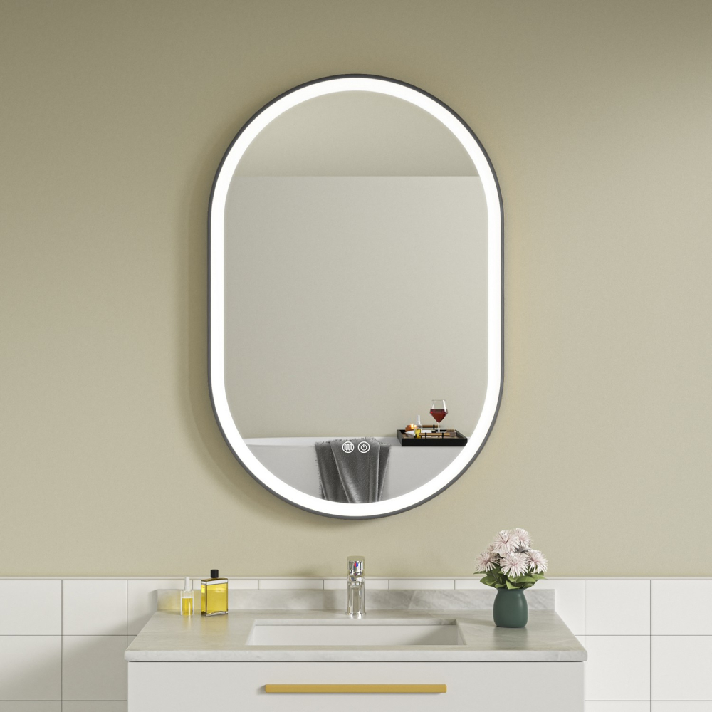 oglinda-baie-led-60x100-cu-rama-auriu-5 Oglinda baie led 60x100 cu rama negra - imagine 1
