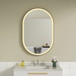 Oglinda baie led 60x100 cu rama negra - imagine 6