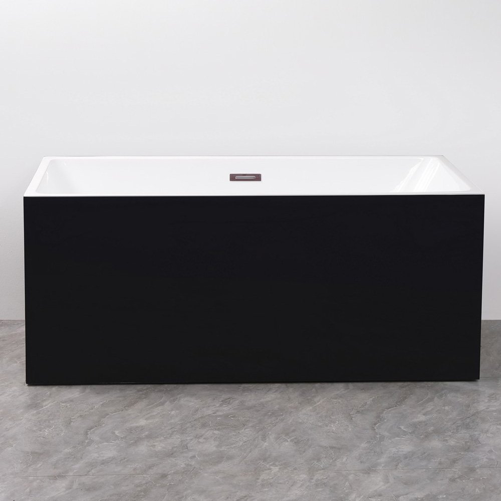 cada-freestanding-la-perete-negru-marime-intre-140-180-cm Cada freestanding la perete negru. Marime intre 140-180 cm - imagine 1