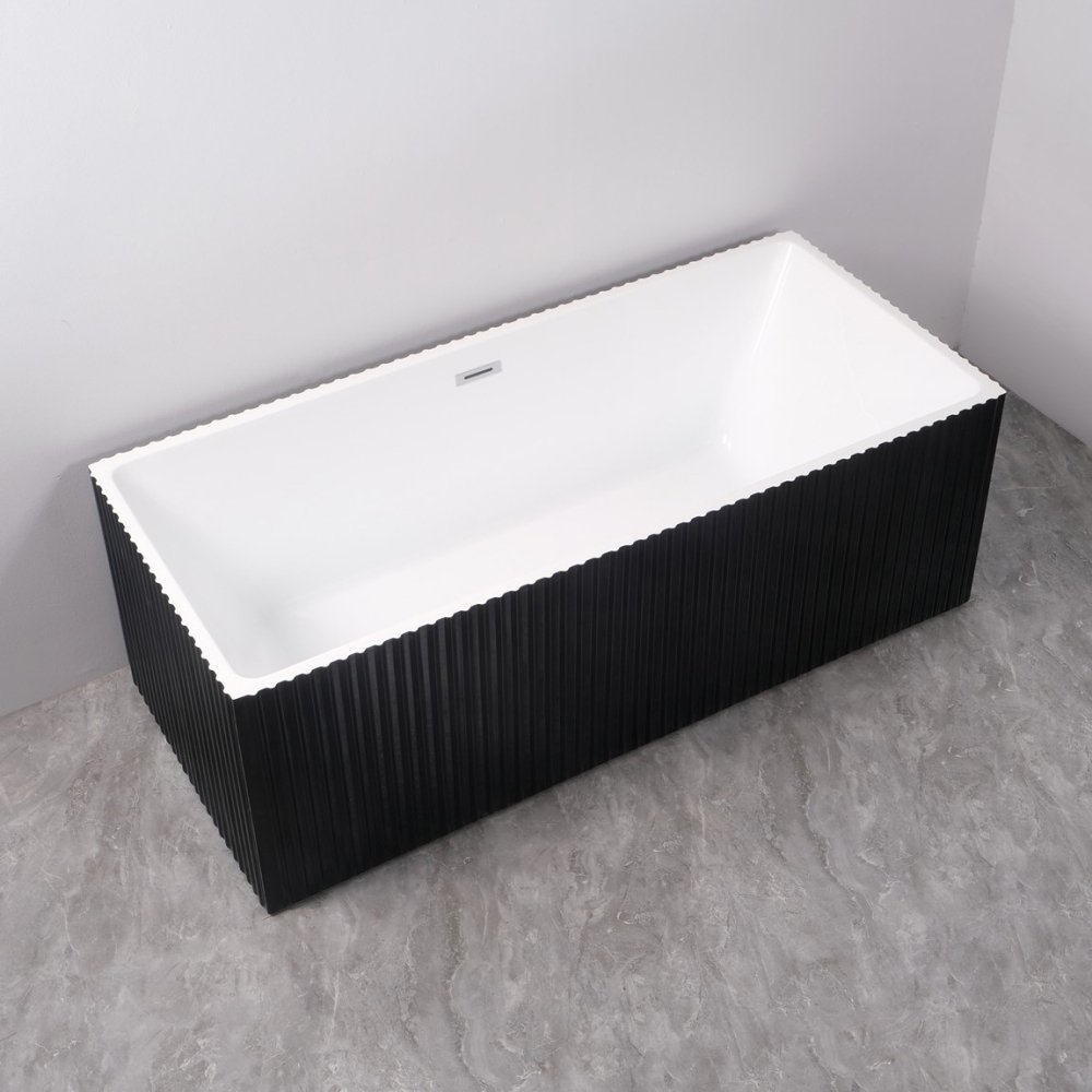 Cada freestanding la perete negru riflaj. Marime intre 140-180 cm - imagine 3