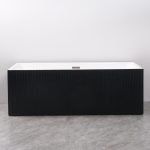 Cada freestanding la perete negru riflaj. Marime intre 140-180 cm