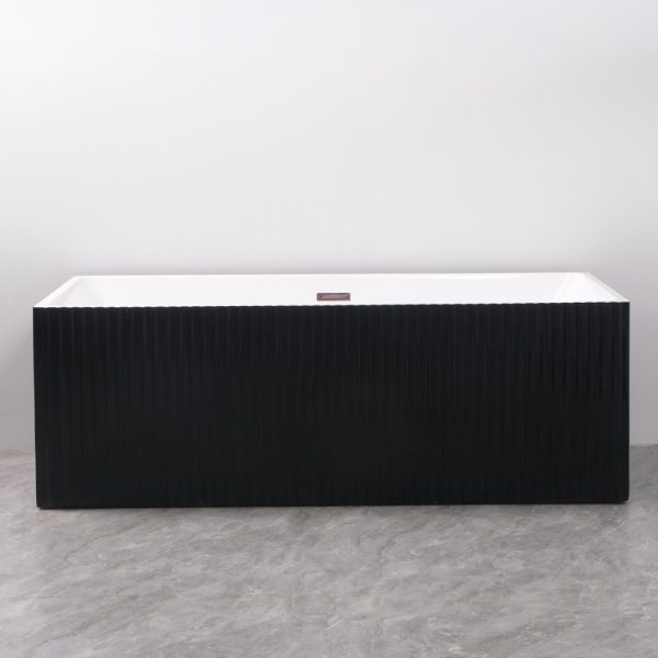Cada freestanding la perete negru riflaj. Marime intre 140-180 cm